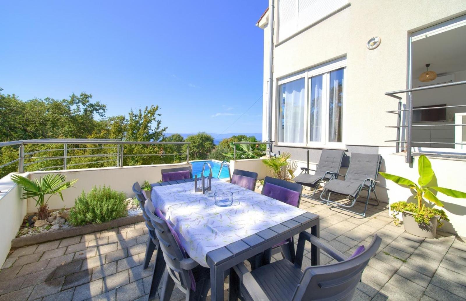 Apartment Sasso Bianco With The Private Pool Nijvice Zewnętrze zdjęcie